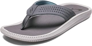 OluKai Ulele Men's Beach Sandals, Water Resistant Flip Flops