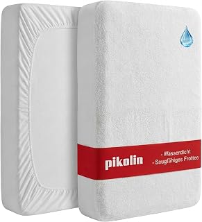 Pikolin Home Mattress Protector Waterproof and Breathable White Cot (60 x 120 cm)