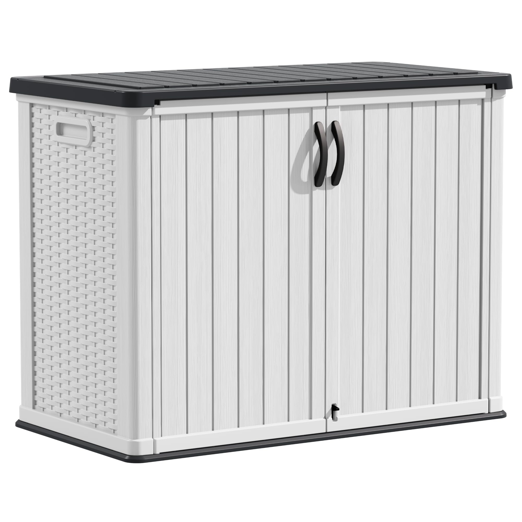 Devoko Outdoor Storage Cabinet 26 Cu Ft with Lockable Doors, Horizontal Storage 