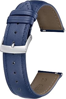 BINLUN Bracelet de Montre en Cuir Multicolore Remplacement Bracelets Montres à Dégagement Rapide pour Homme Femme Mode Watch Strap pour Montre Connectées 12mm 14mm 16mm 18mm 19mm 20mm 21mm 22mm