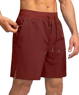 Soothfeel Men's Athletic Running Shorts with Zipper Pockets, 9"/7"/5