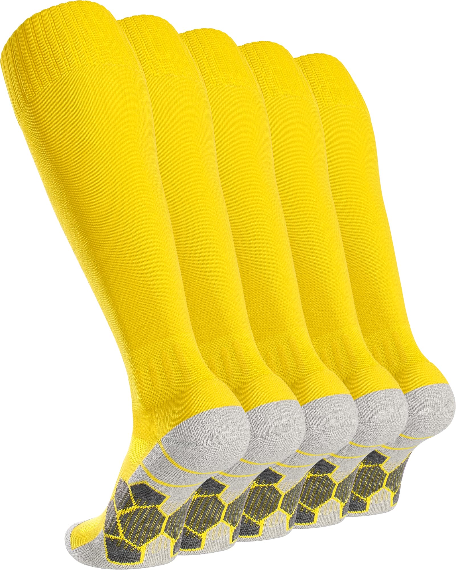 APTESOL Knee-Length Football Socks (3/5 Pairs) Children Youth Adults Long Sports