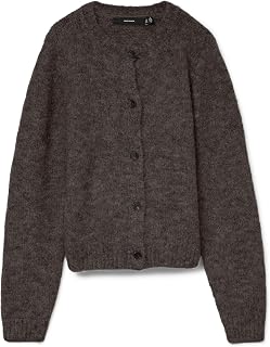 Vero Moda Vmnovah LS O-Neck Button Cardi Ga Noos Vmnovah LS O-Neck Button Cardi Ga Noos Women's (Pack of 1)