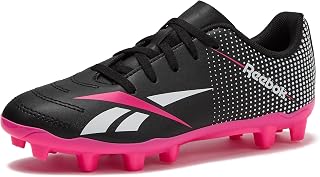 Reebok Strike MG Youth Kids Soccer Cleats Boys and Girls Soccer Shoes, Lace Up or Hook & Loop Closure, Indoor or Outdoor for Turf or Grass