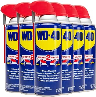 WD-40 Original Formula, Multi-Use Product with Smart Straw Sprays 2 Ways,12 OZ [6-Pack]