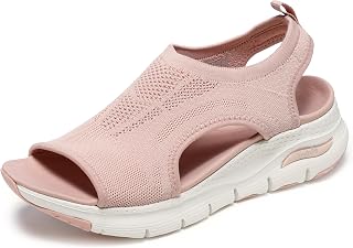 Skechers Women's Arch Fit - City Catch Womens Knit Slip-On Sandals