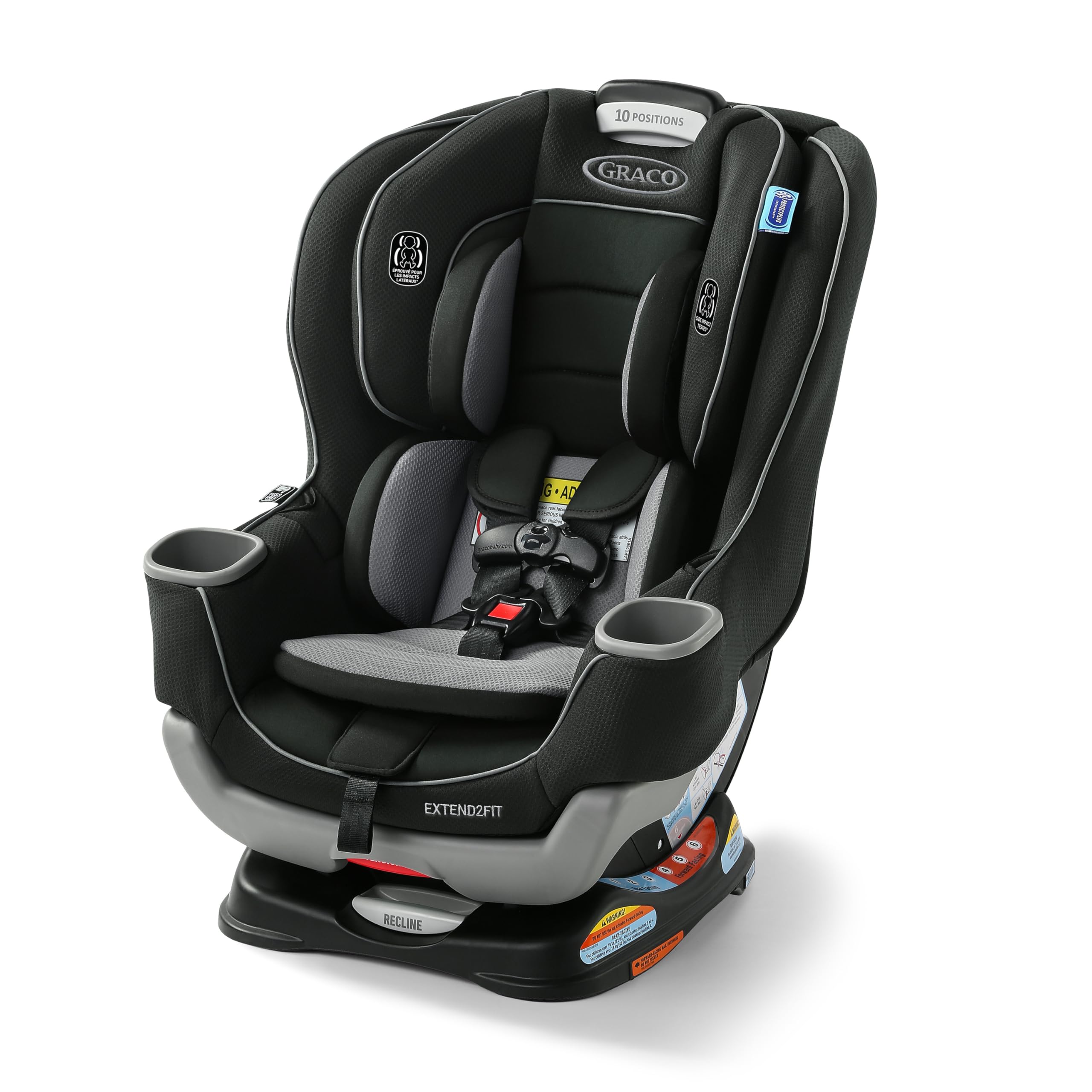 Graco Extend2Fit Convertible Car Seat, 2-in-1 Forward & Rear-Facing Baby Car Sea