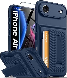 Oneagle Wallet for iPhone Air Case with Card Holder & Kickstand, Blue