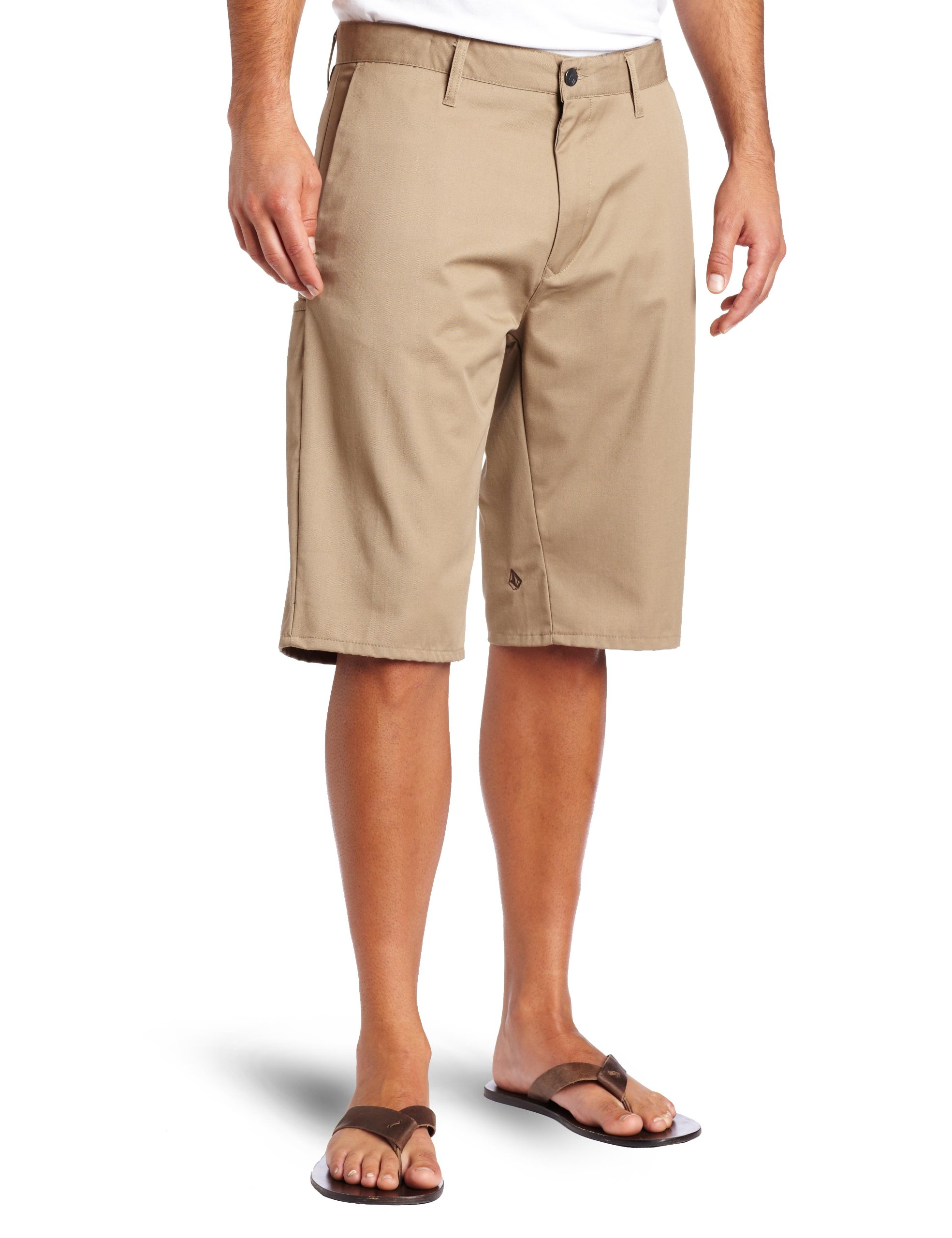 Volcom - - Hommes Frickin Chino Moderne Court, 33, Kaki