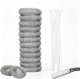 Pack of 12 stainless steel mesh filters, incl