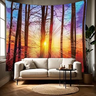 Forest Scene Wall Mural - Nature Inspired Home Decor for Living Room, Bedroom, Office