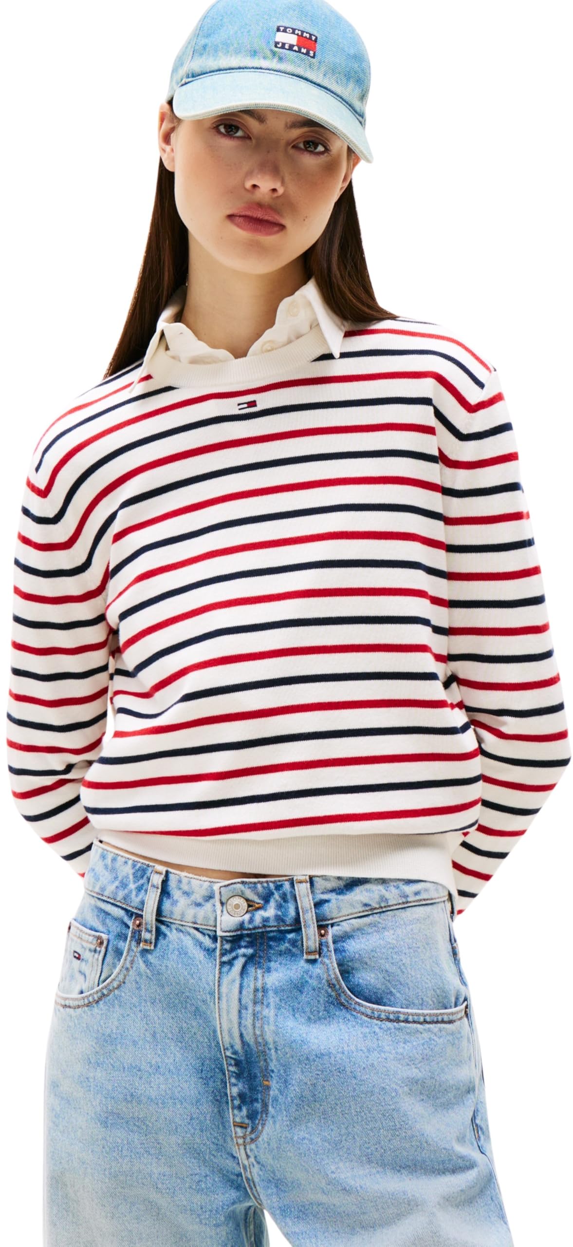 Tommy Jeans Women’s Essential Crew Cotton Jumper