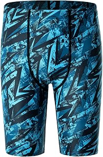 DEVOROPA Boys Swim Jammers Youth Competitive Swim Team Trunks Racing Swimsuit Athletic Swimming Shorts Slim/Standard/Husky
