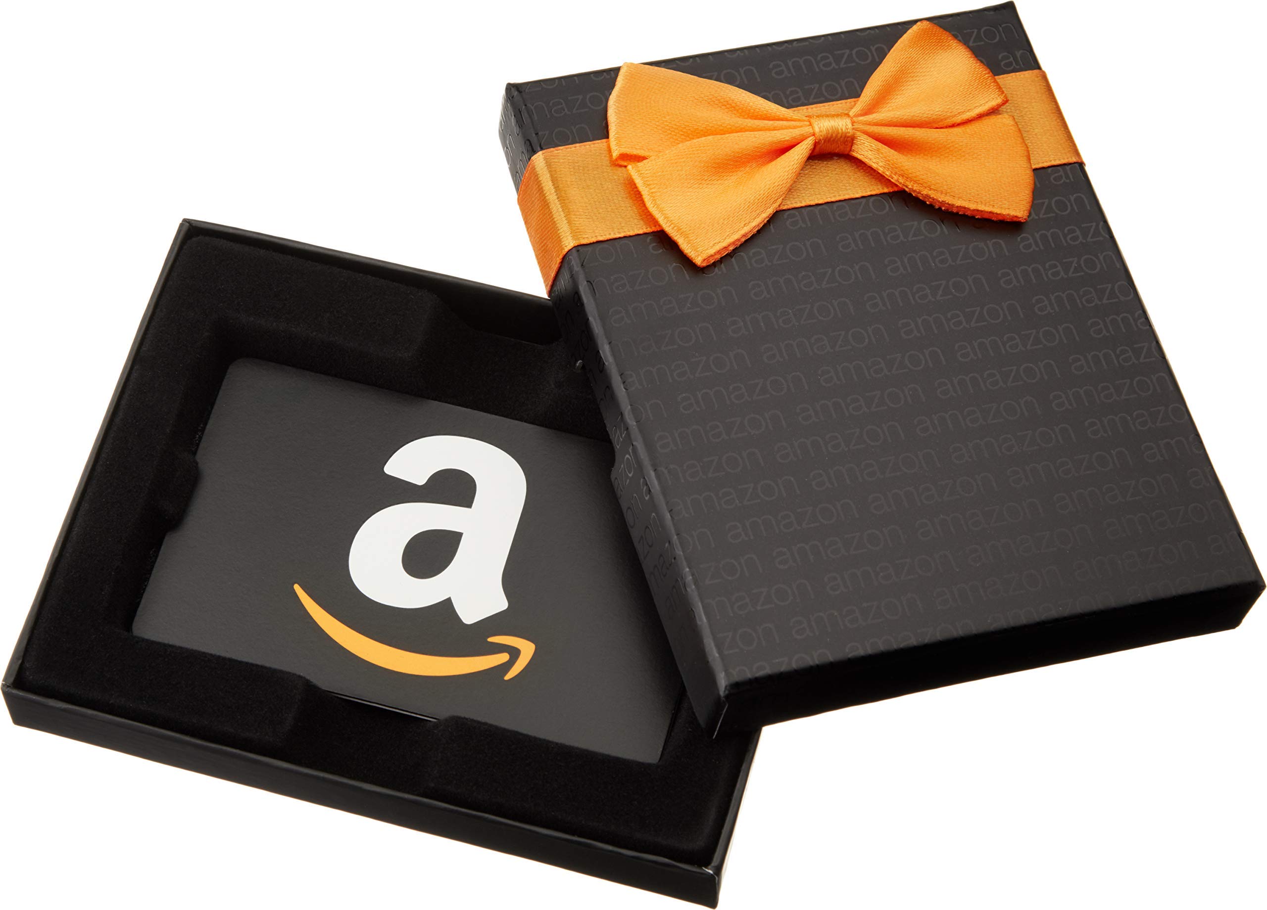Amazon.ca Gift Card for Any Amount in a Black Gift Box ("A" Smile Card Design)