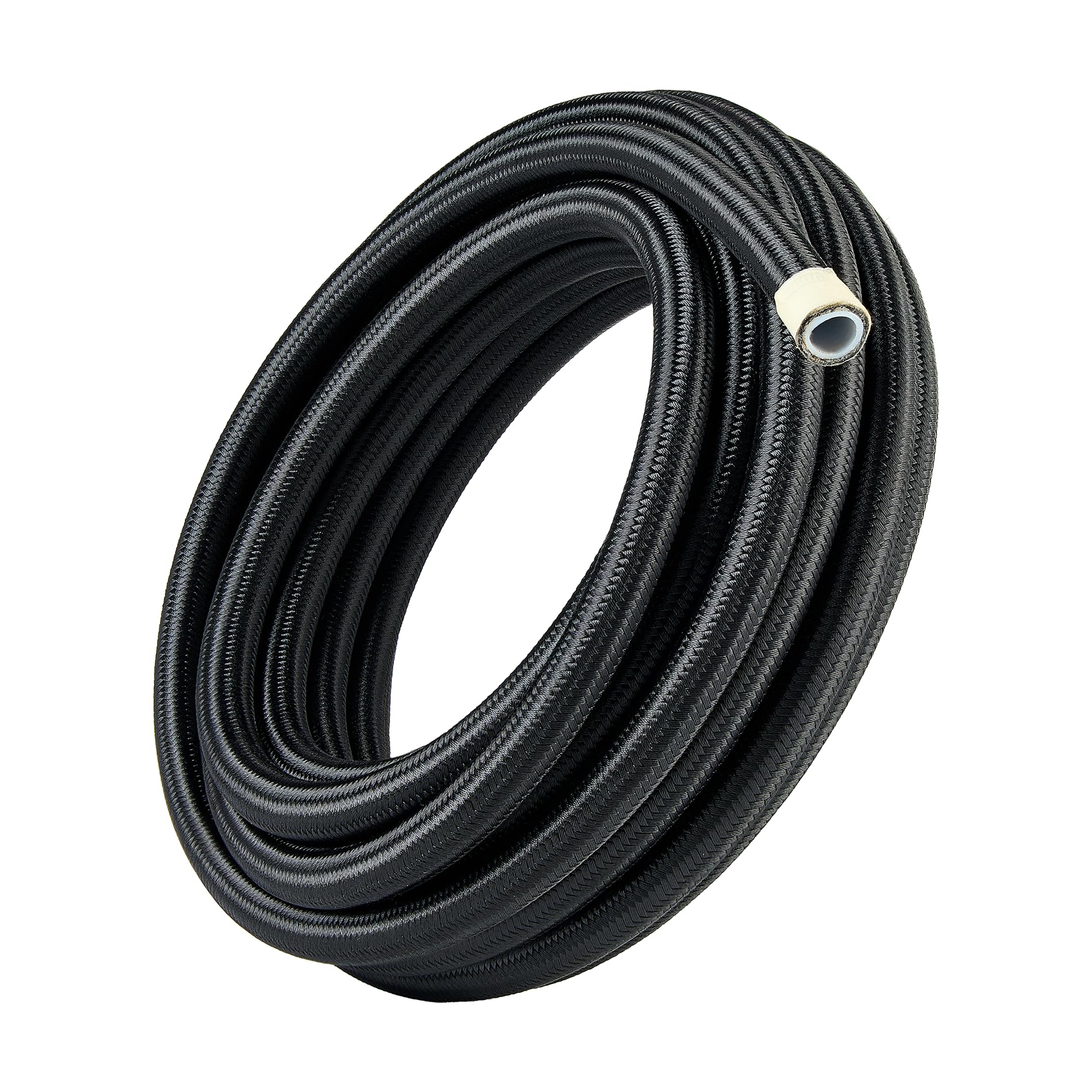EVIL ENERGY 6AN PTFE Fuel Hose Line E85 Nylon Braided 5/16 Inch ID 10FT | Leak-F
