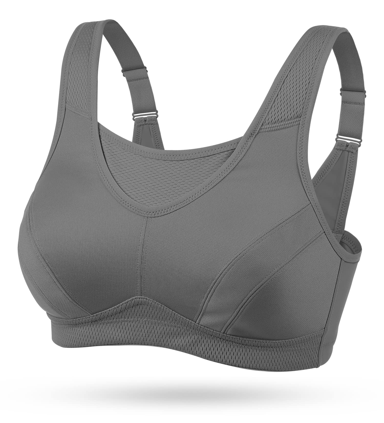 Wingslove High Impact Sports Bras for Women Plus Size Non Padded Wirefree Workou