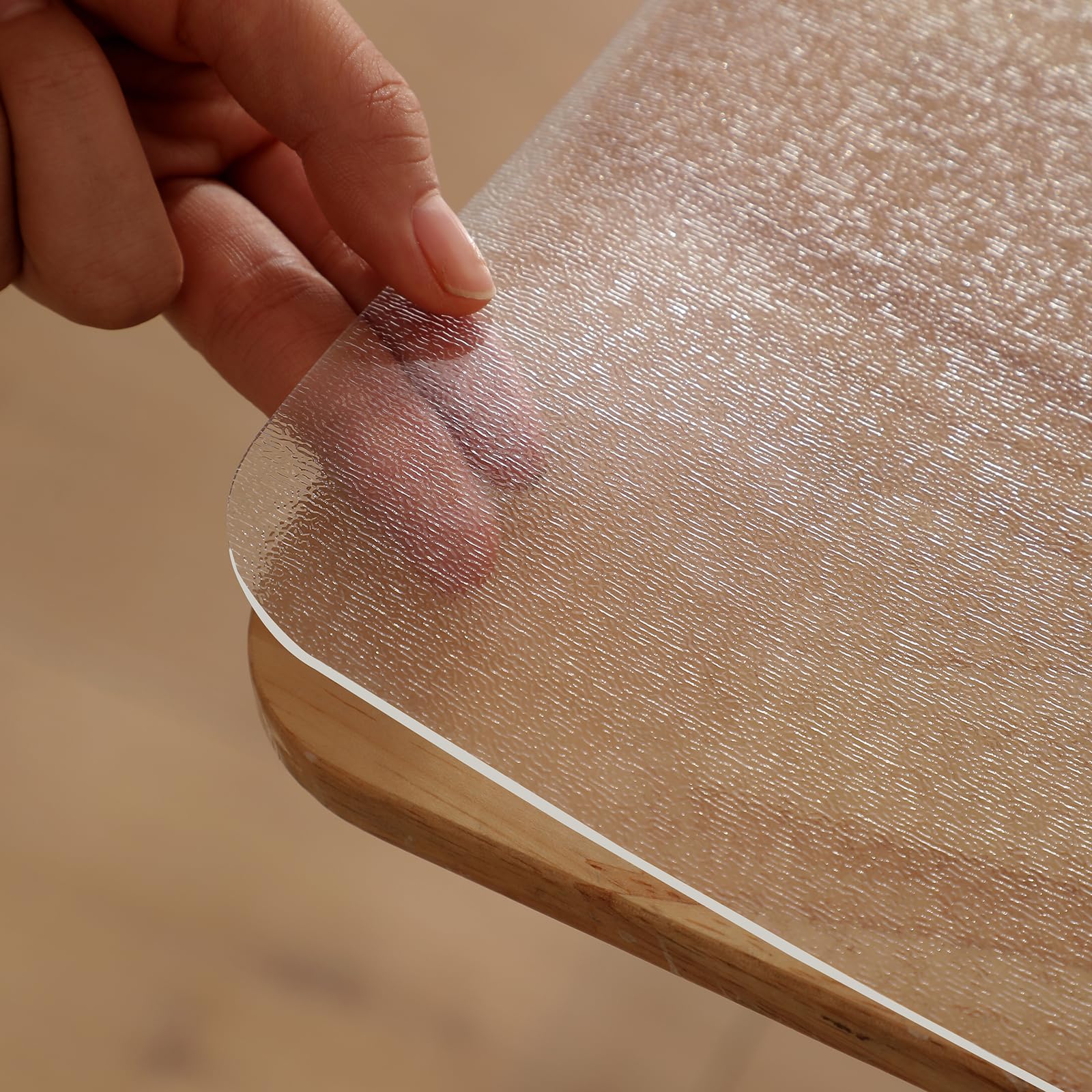 Tablecloth, Embossed Transparent, 29.53 x 62.99 in (75 x 160 cm), 0.06 in (1.5 m