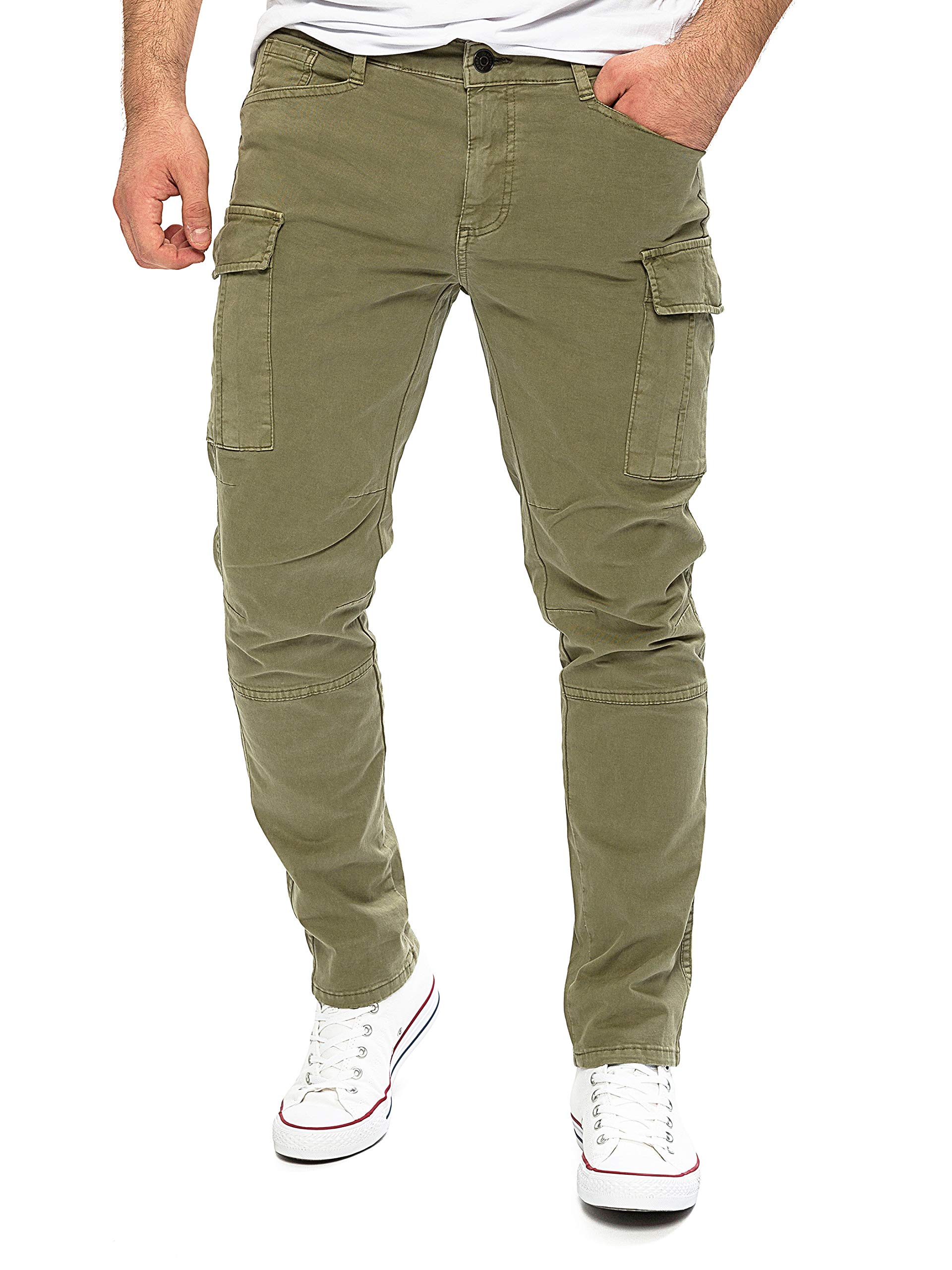 Yazubi Jayden Men's Cargo Pants with Pockets Cotton Slim Fit