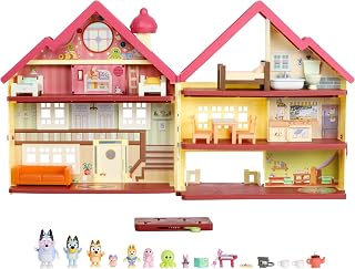 Bluey House Playset for Kids, XL Ultimate Interactive Lights and Sounds Playhouse Toys, Includes Dance Floor, Dollhouse, Toy Set Ages 3+, Amazon Exclusive