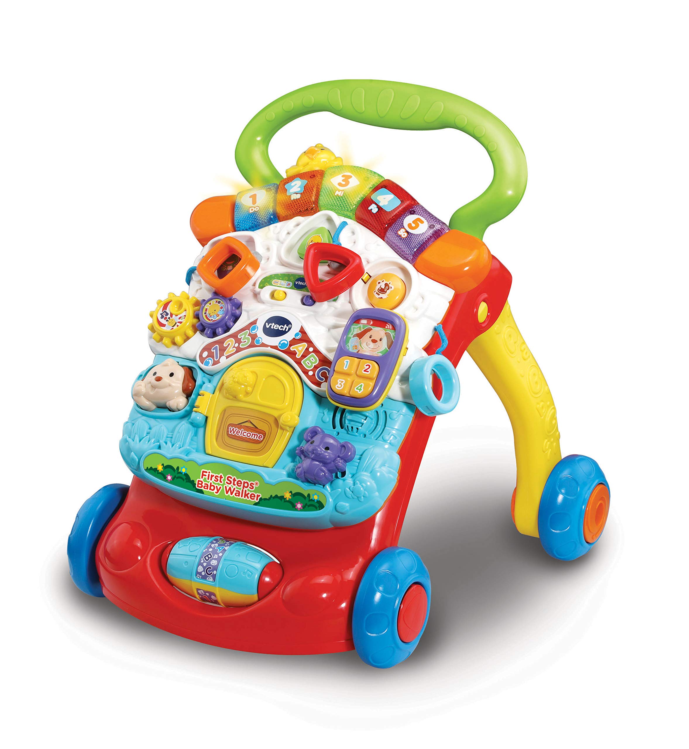 Vtech Baby First Steps Baby Walker, English | 2-in-1 walker with removable activ