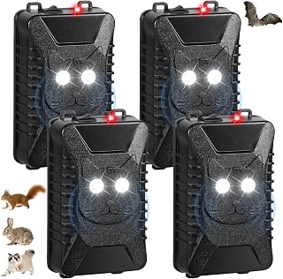 𝟐𝟎𝟐𝟔 𝐔𝐩𝐠𝐫𝐚𝐝𝐞𝐝 Rodent Repellent for Car Engines, 4 Packs | Mouse Repellent Ultrasonic Rat Deterrent, Plug-in &amp; Battery Operated Under Hood Repeller, Keep Mice Out of Car, Attic, Garage