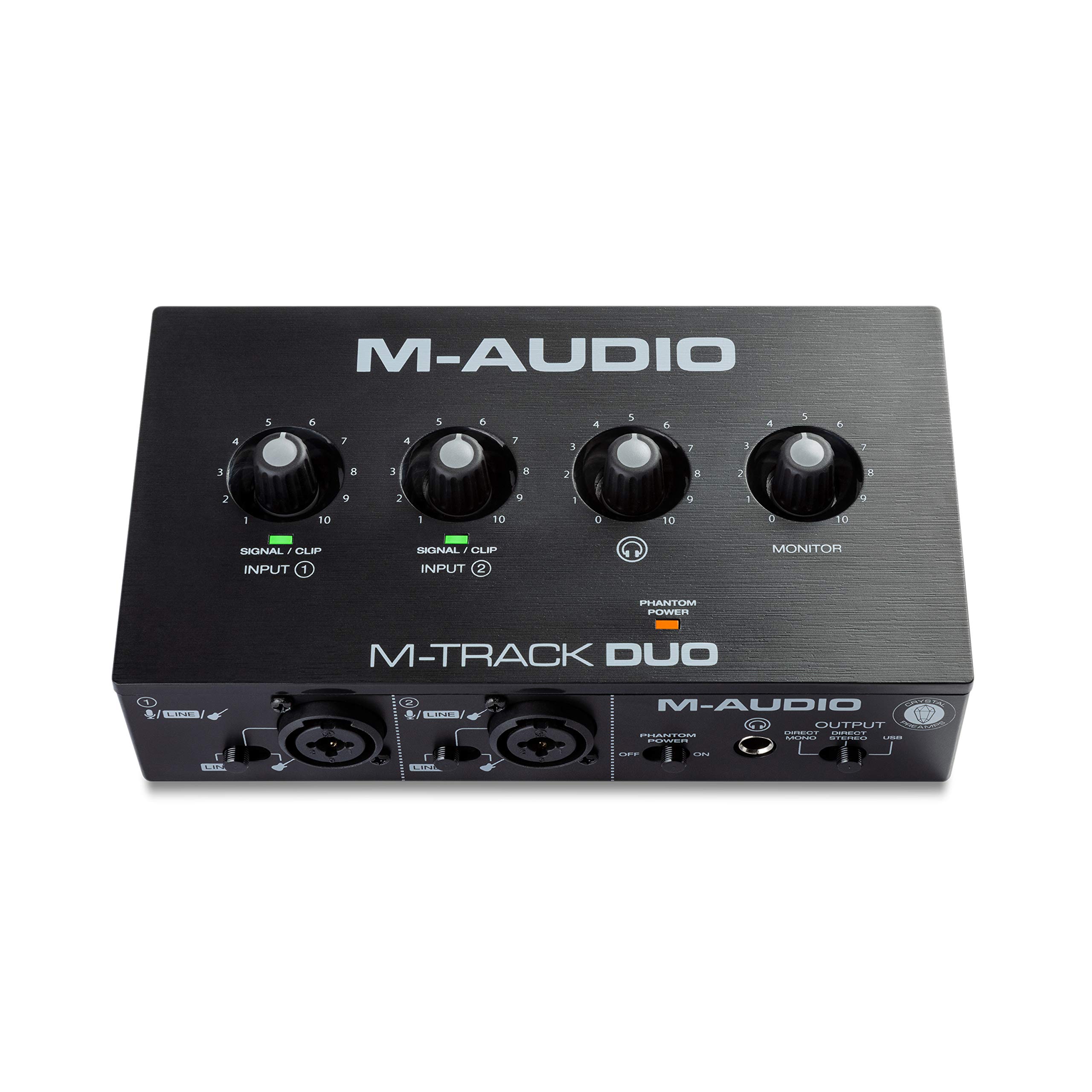 M-AUDIO M-Track Duo USB Audio Interface | Dual XLR, Line and DI Inputs, Professi