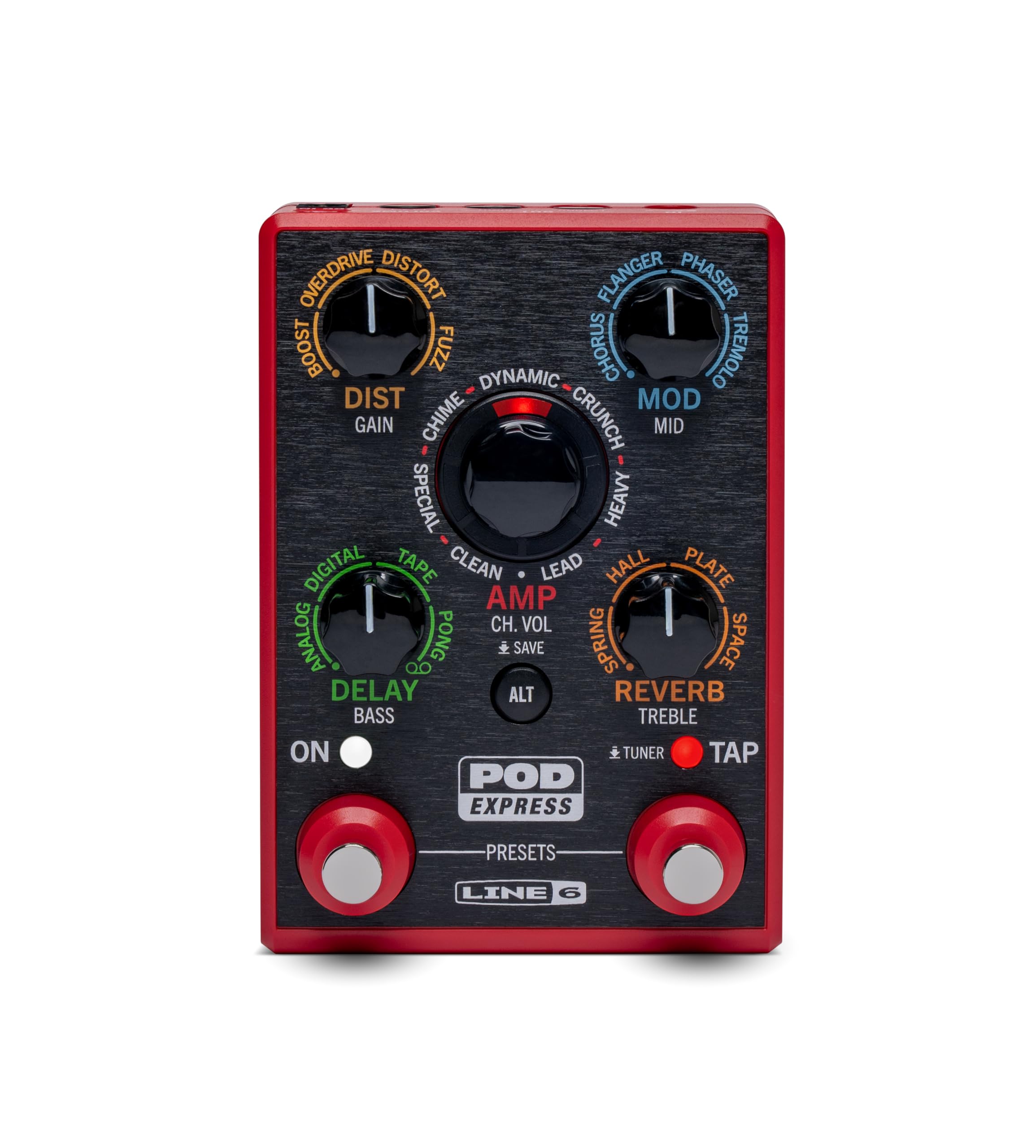 Line 6 POD Express Guitar Pedal Multi Effects and Amp Modeling Processor, Looper