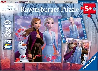 Ravensburger 05011 Disney Frozen 2 - The Journey Starts - 3 X 49 Piece Jigsaw Puzzles for Kids - Value Set of 3 Puzzles in a Box - Every Piece is Unique - Pieces Fit Together Perfectly