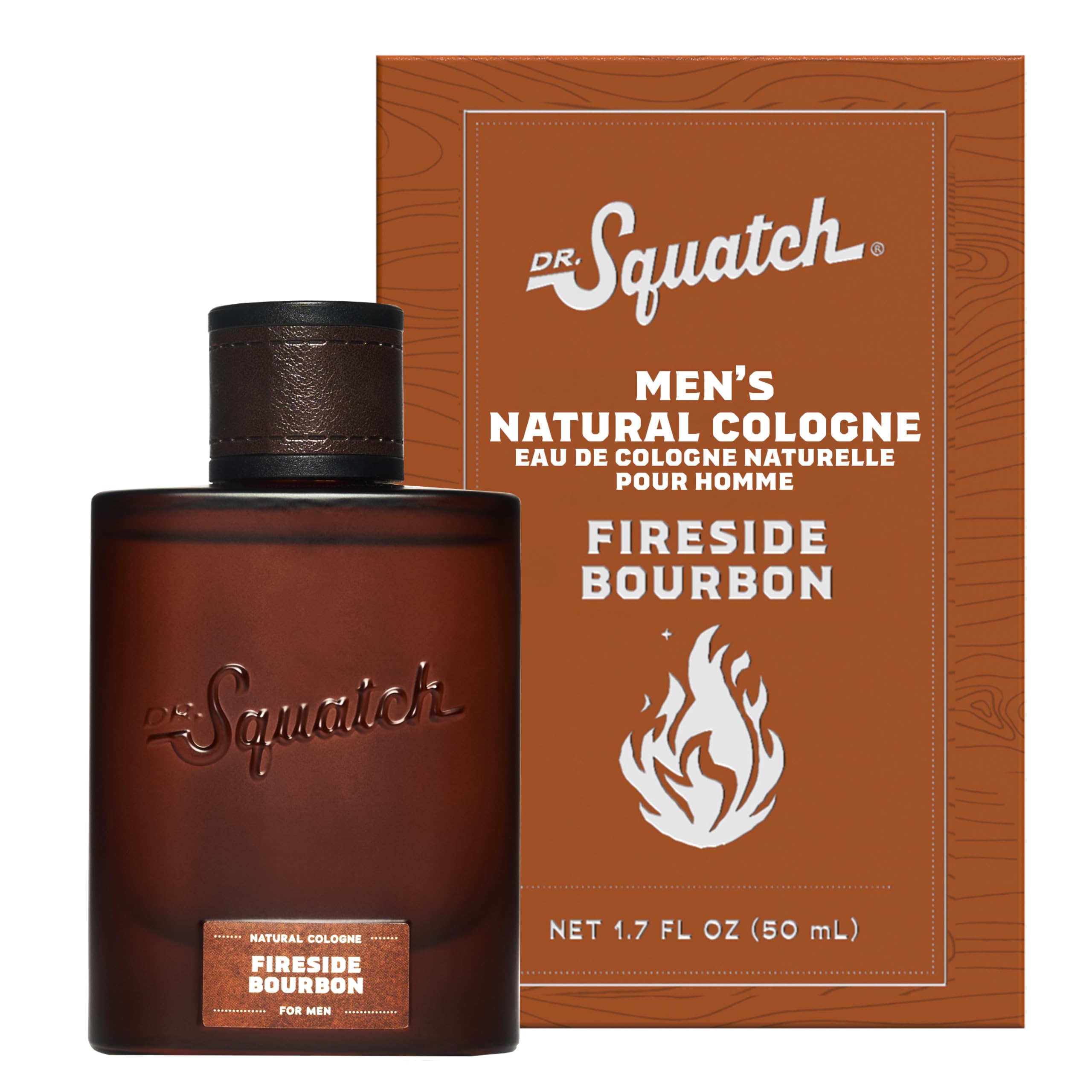 Dr. Squatch Natural Cologne for Men, Fireside Bourbon Men's Cologne (1.7oz) | Ma