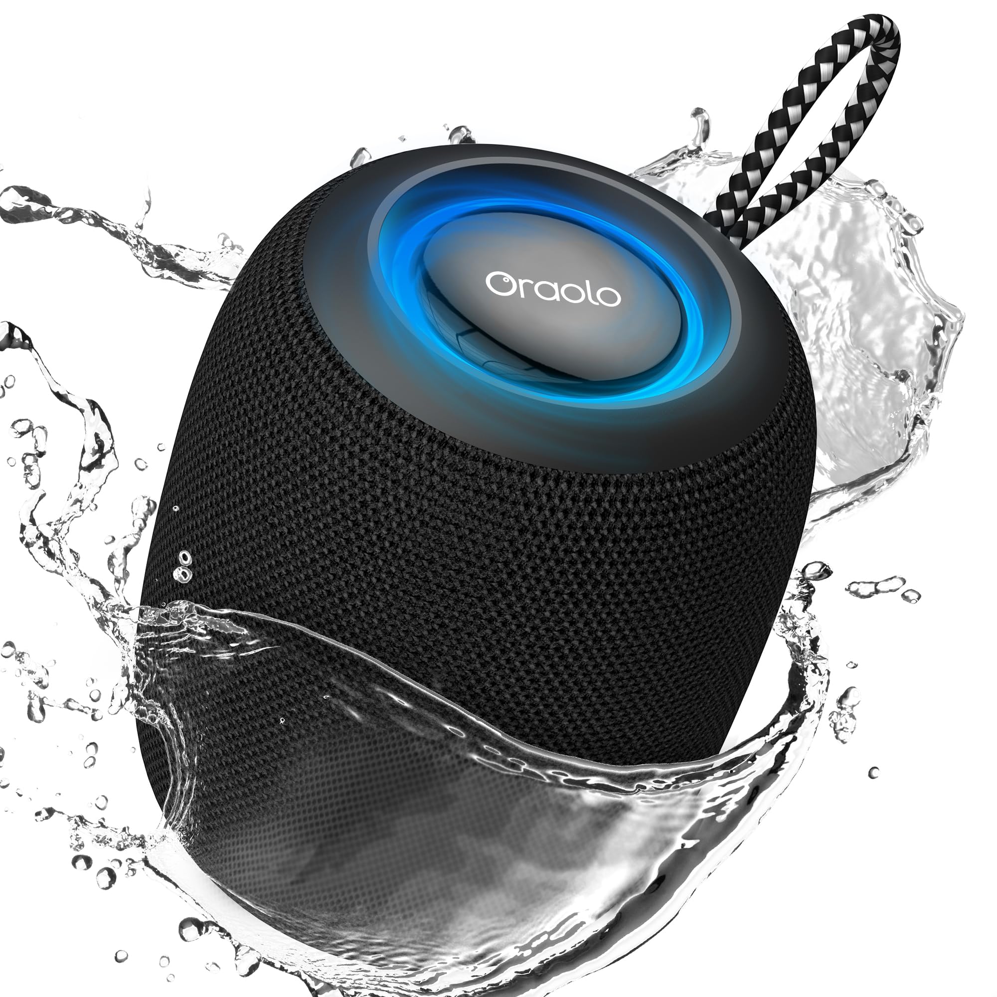 Oraolo Bluetooth Speaker, IPX7 Waterproof Portable Bluetooth Speaker with 16W Im