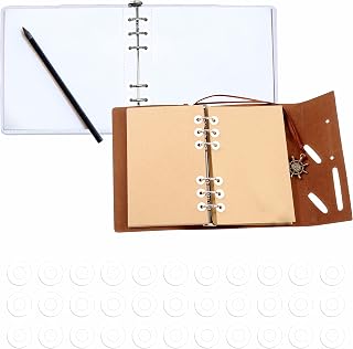 3000 Pack White Hole Punch Reinforcement Sticker Labels, Tear Resistant Plastic Circles Hole Protectors for Loose-Leaf Paper Sheets, Donut Design(Outer 0.5”, Inner 0.25”)