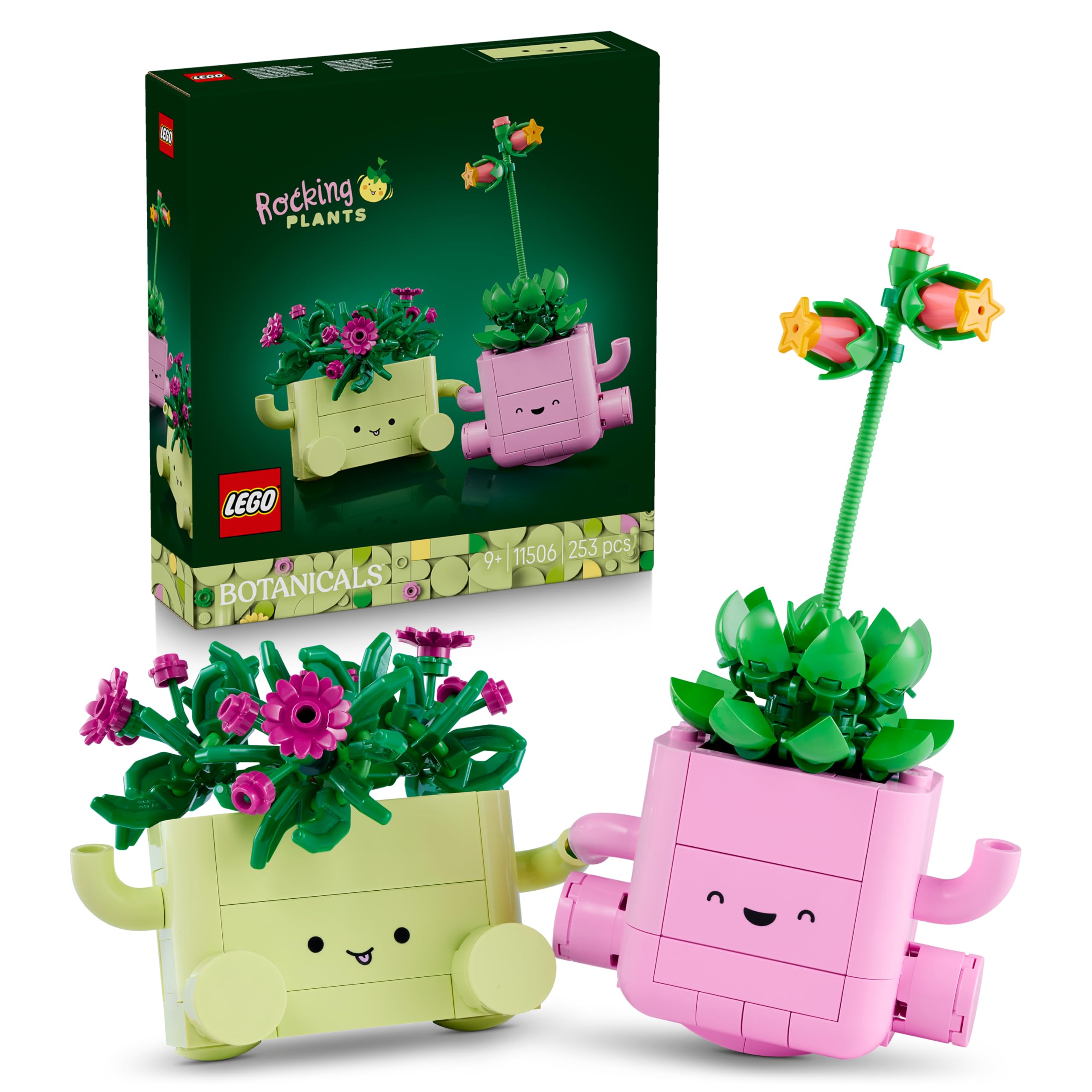 LEGO Botanicals Rocking Plants 11506 | Toys for 9+ Year Old Girls, 2 Artificial 