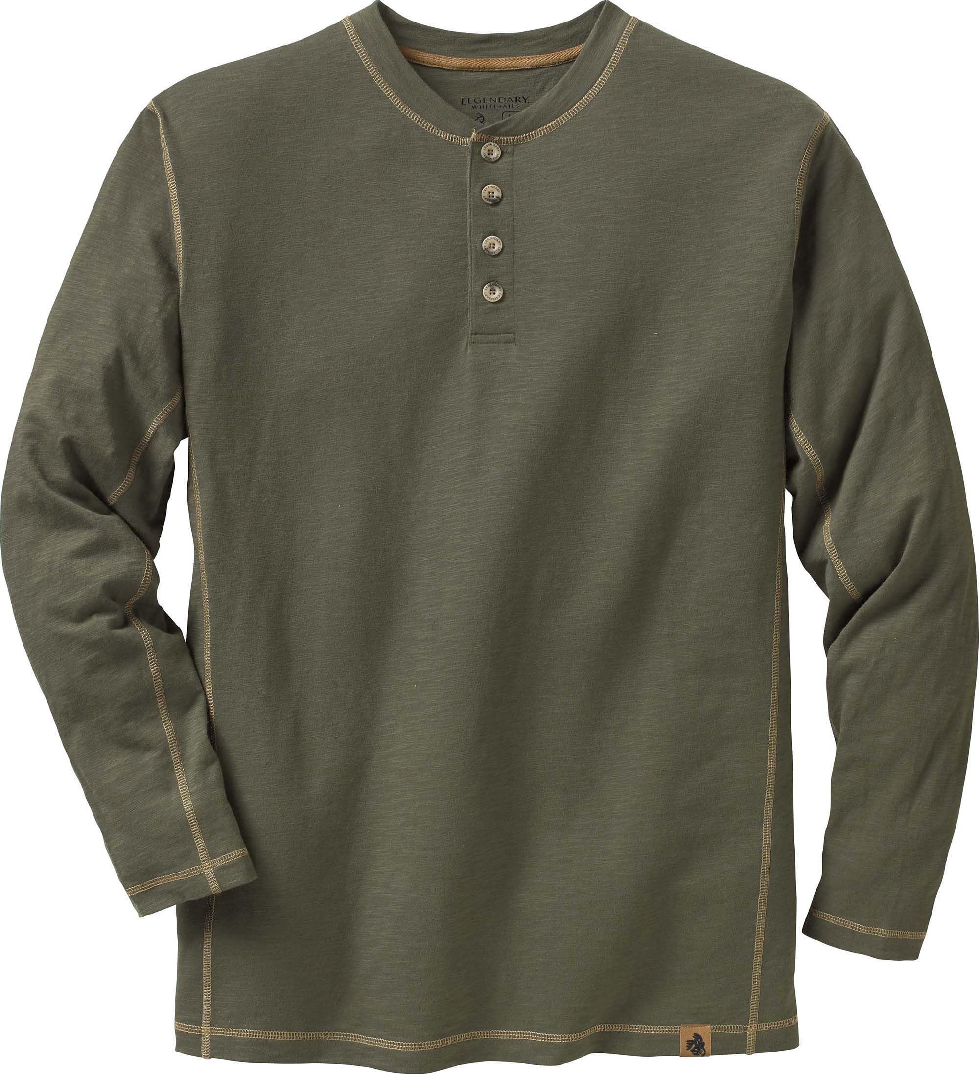 Legendary Whitetails Men's Maverick Slub Henley Shirt Henley Shirt (Pack of 1)