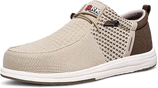LARNMERN Slip On Steel Toe Shoes Men Loafers Work Safety Tennis Sneakers