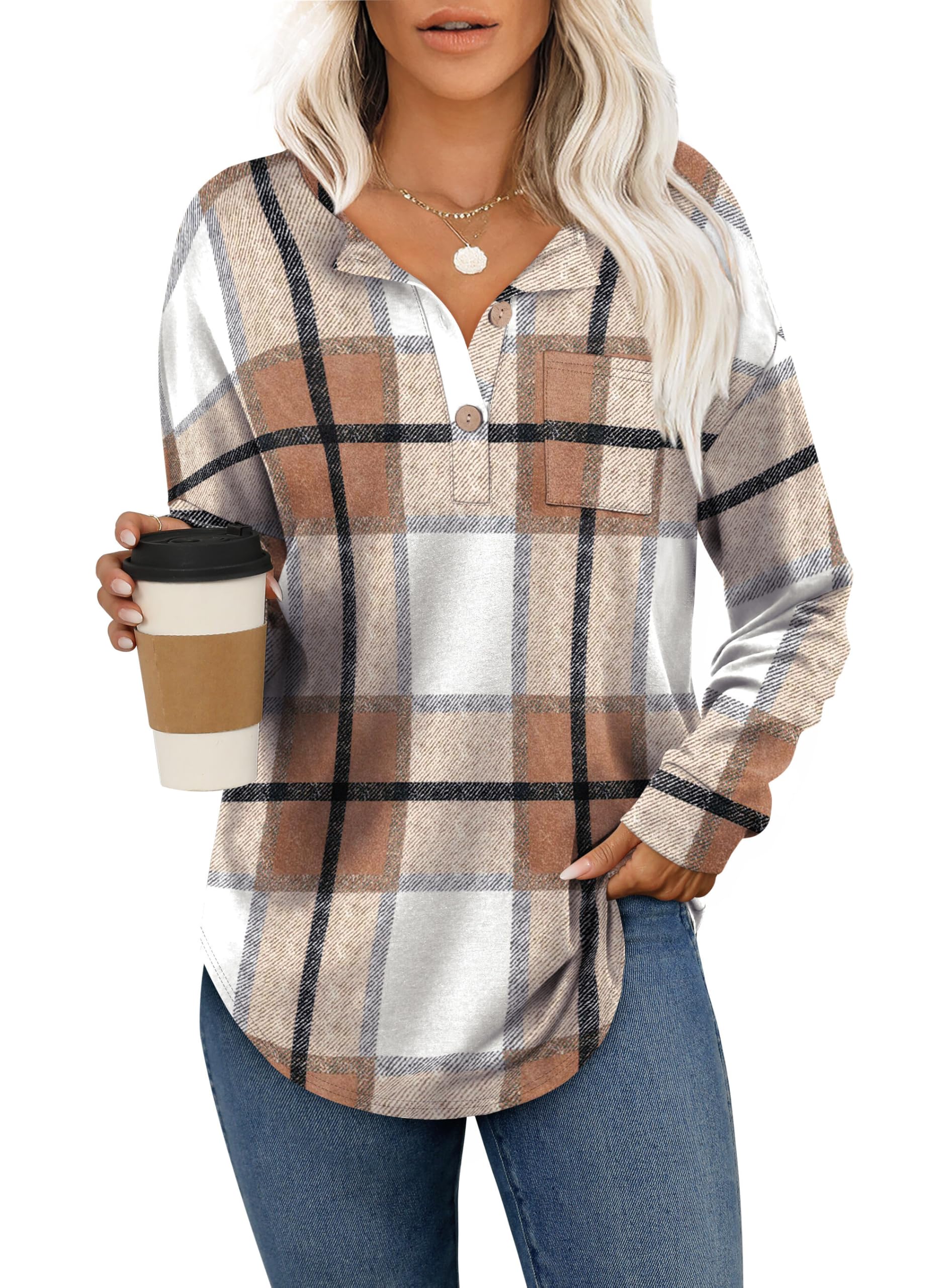 Aokosor Womens Sweatshirts Ladies Jumpers for Women UK Long Sleeve Tops Ladies B