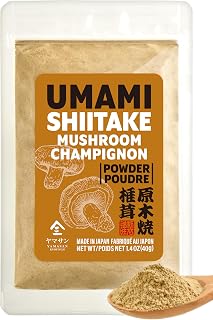 YAMASAN KYOTO UJI Shiitake Mushroom Umami Powder Vegan-Friendly 40g | Natural Umami Booster, 100% Japanese Ingredients, No Chemical Seasoning