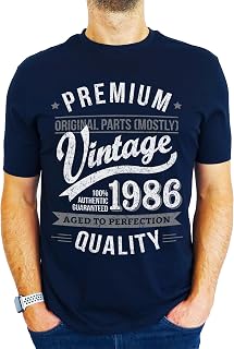 1986 Vintage Year - Aged to Perfection - 40th Birthday Gift | Present Mens T-Shirt