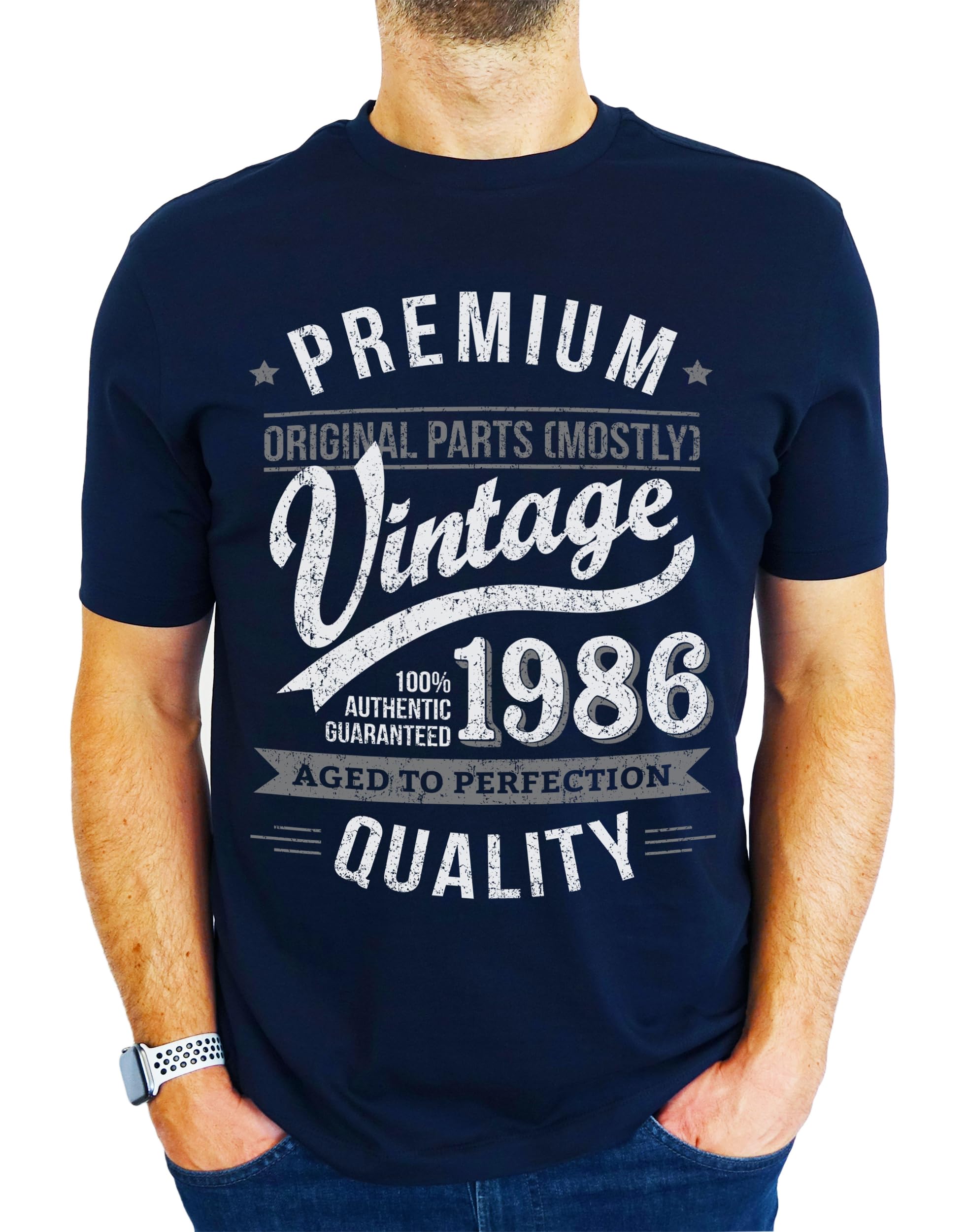 1986 Vintage Year - Aged to Perfection - 40th Birthday Gift | Present Mens T-Shi