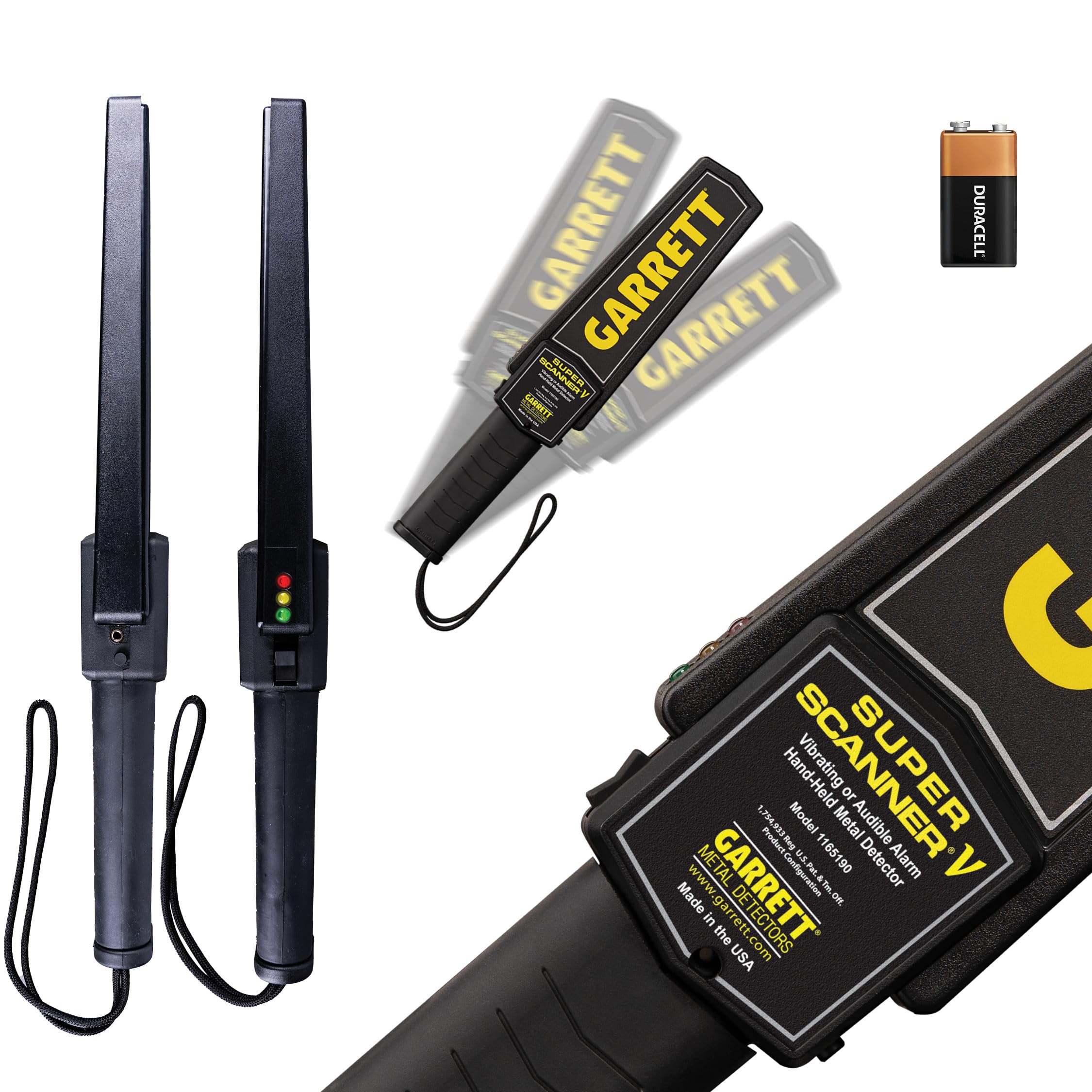 Garrett Super Scanner V Handheld Security Metal Detector Wand, USA Made | Profes