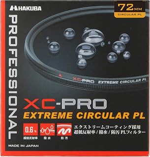 HAKUBA XC-PRO Filter, 1.5 - 3.2 inches (37 - 82 mm), High Transmittance, Water Repellent, Stain Resistant, Thin Frame, Made in Japan