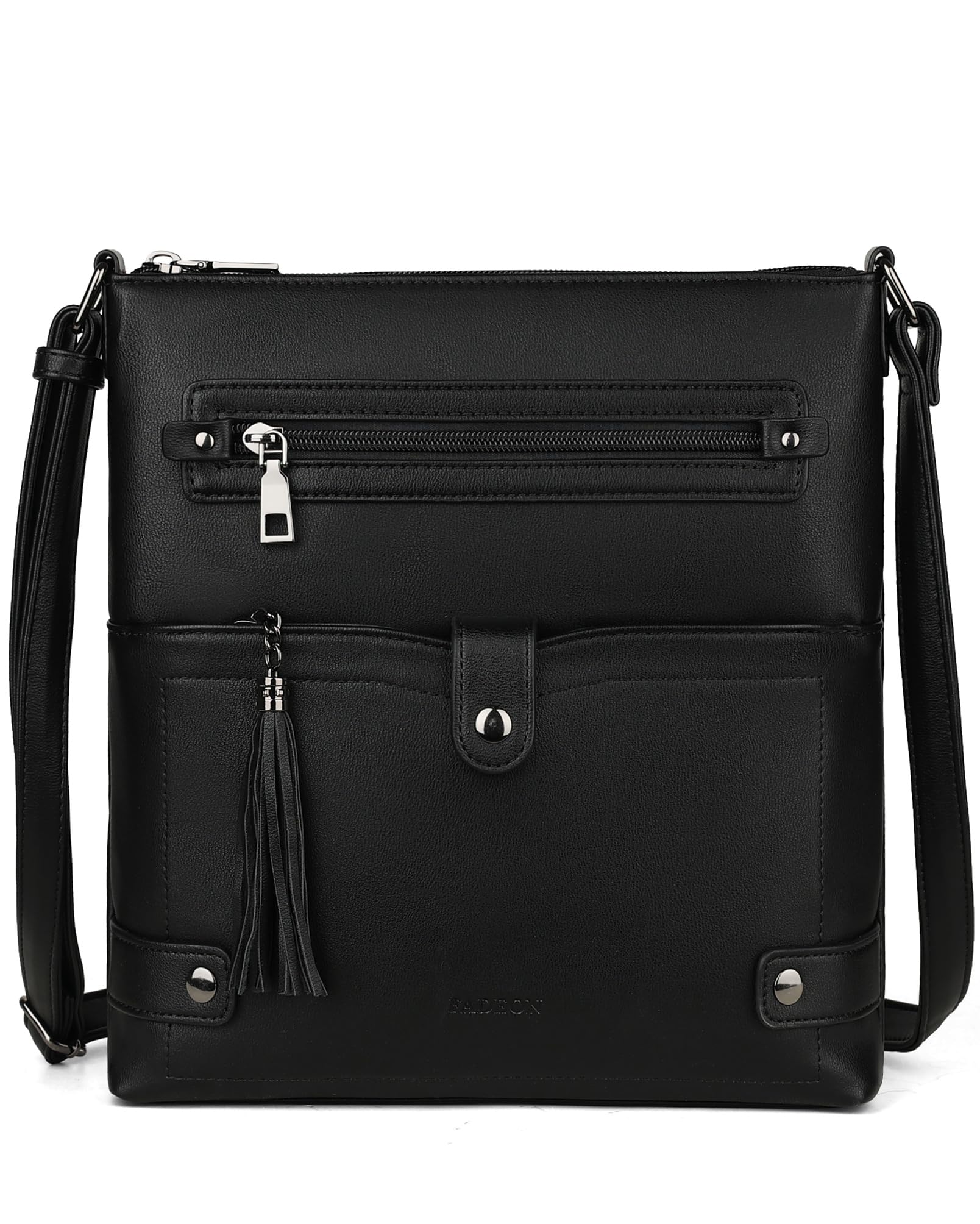 FADEON Crossbody Purses for Women, Multi Pockets Shoulder Handbag Cross Body Cel