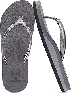 KuaiLu Flip Flops Women Fabric Arch Support Beach Thong