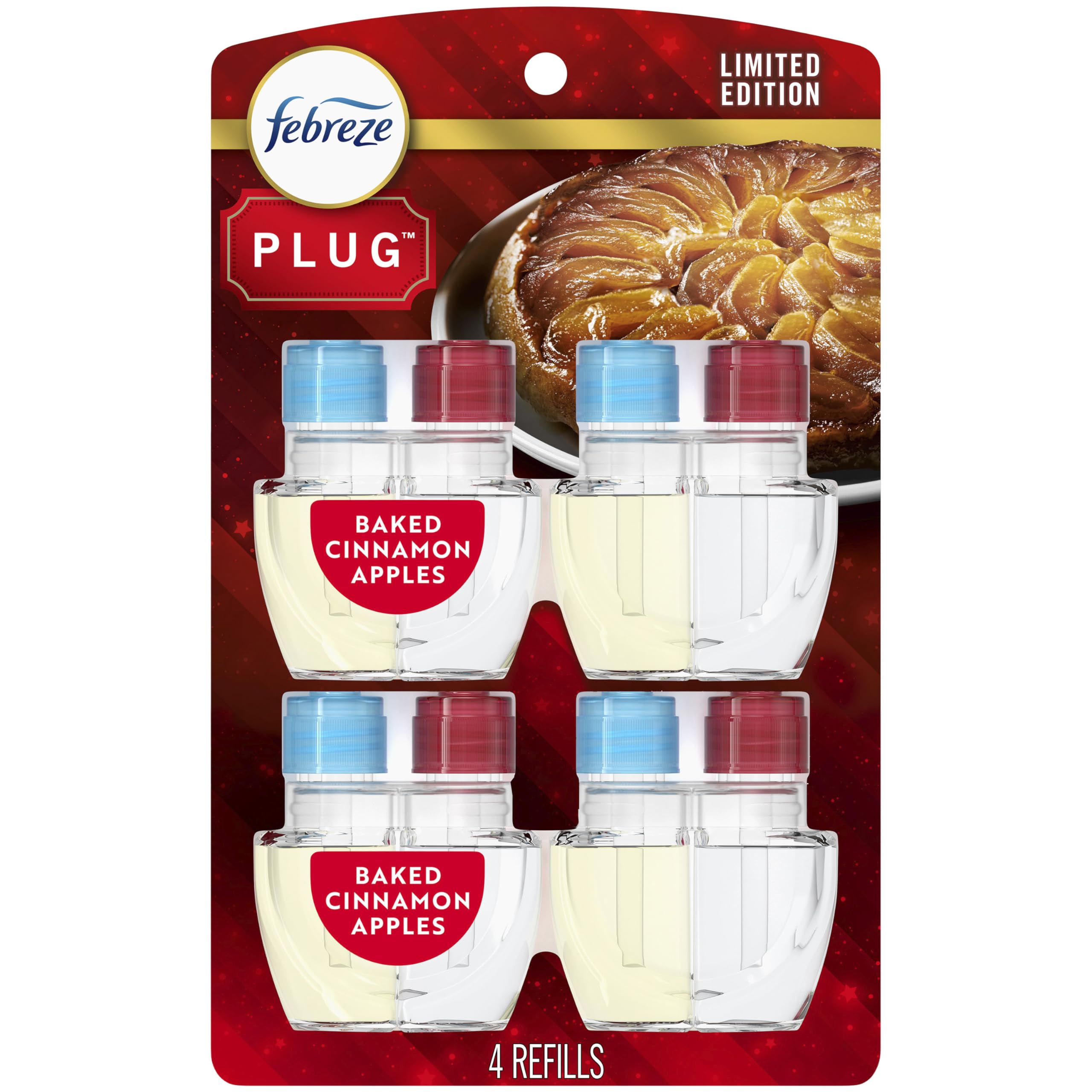 Febreze Plug-In Air Freshener, Odor-Fighting Scented Oil Refill for Home, Bathro