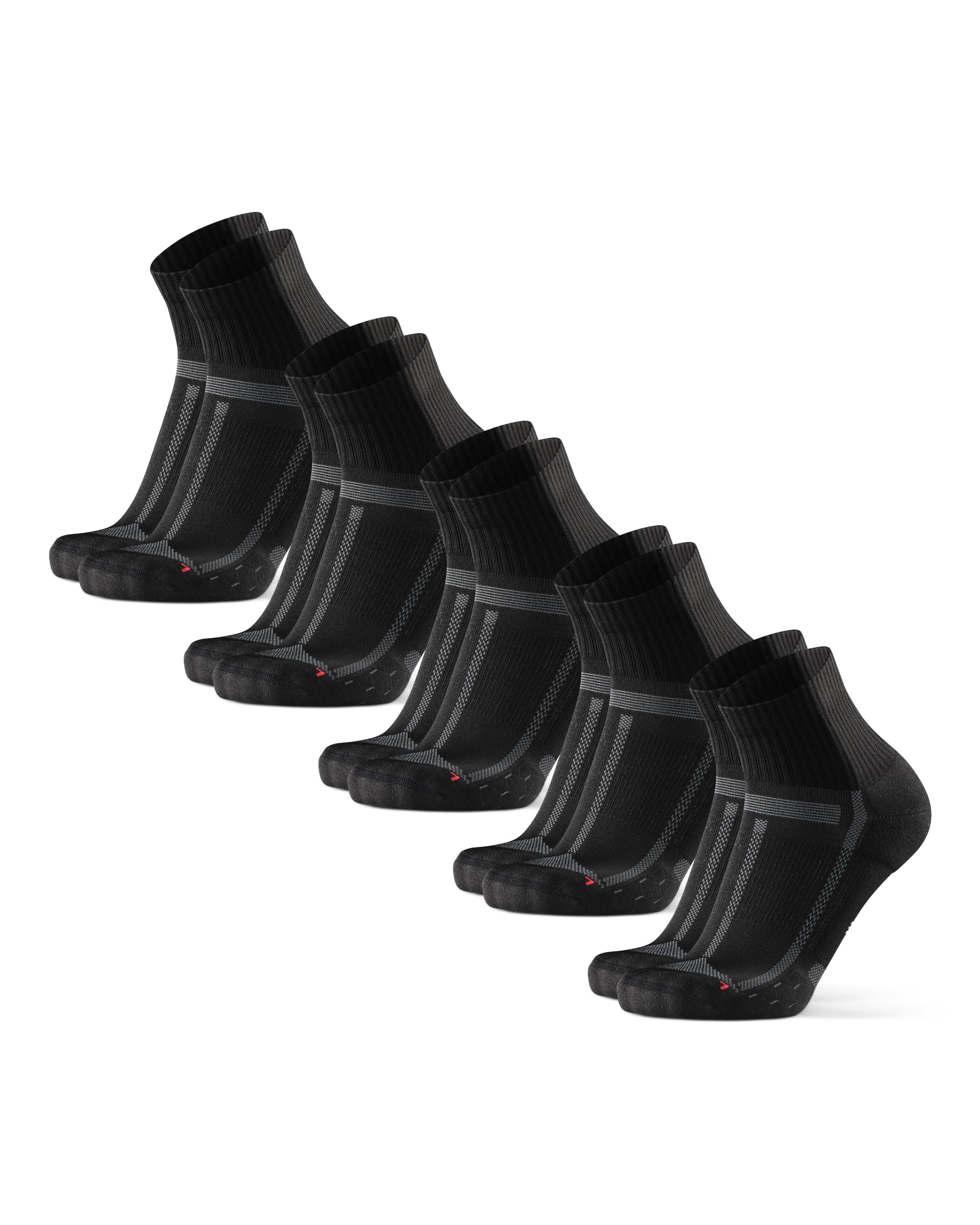 DANISH ENDURANCE Mid High Running Socks, Pack of 3 or 5