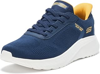 Skechers Men's Bobs Squad Chaos Solid Step Slip-in Trainer