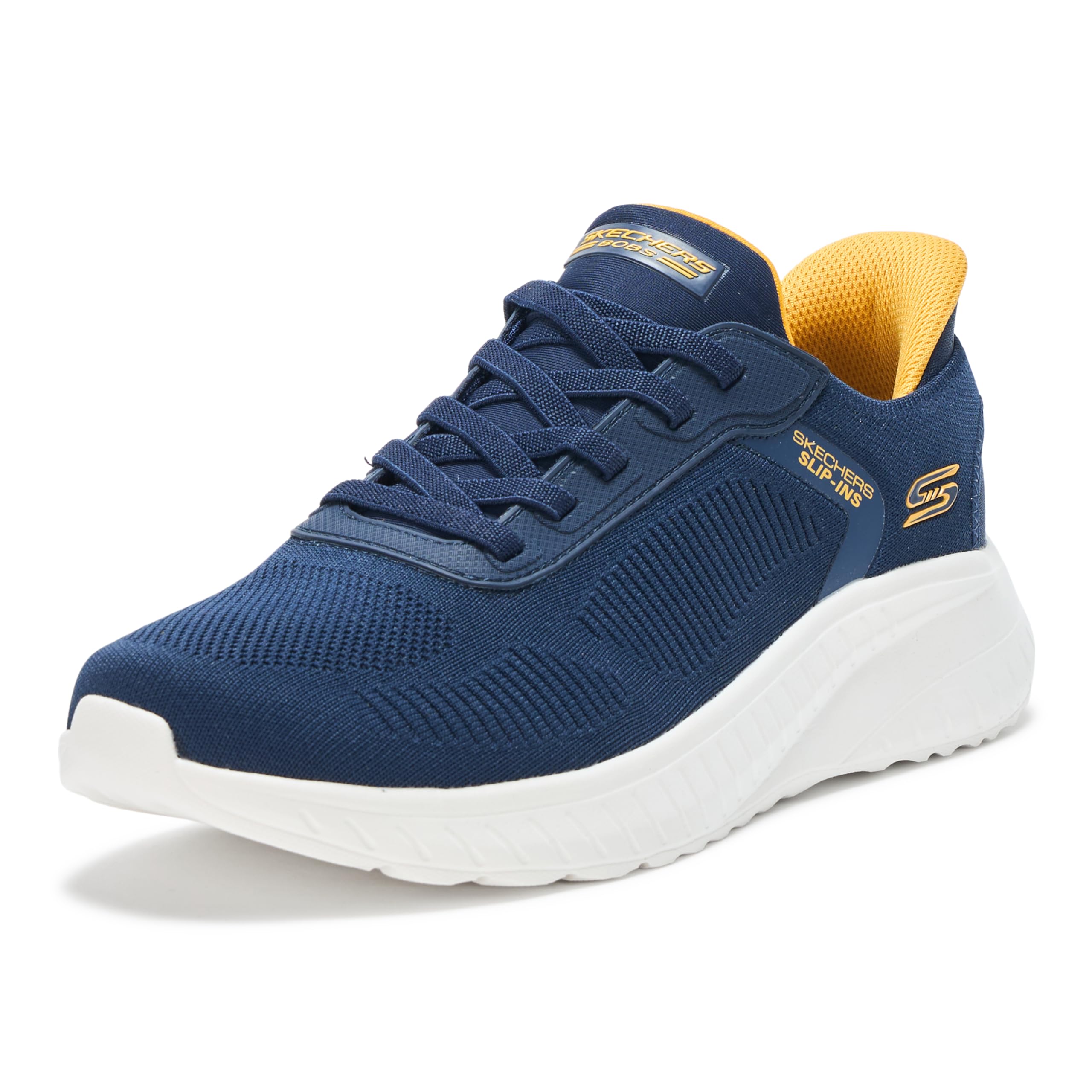 Skechers Men's Bobs Squad Chaos Solid Step Slip-in Trainer