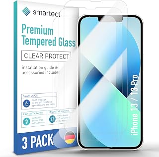 smartect Tempered Glass 3 Pieces for iPhone 13/13 Pro