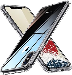 ONES for iPhone Xs Max Case, Not-Yellowing with Anti-Scratch Clear Back, 10 FT Military-Grade Drop Protection, Shockproof Slim Phone Case for iPhone 10s Max Tough Cover, 6.5 inch