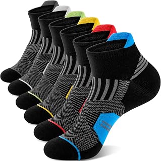 Niofind Men's Women's Ankle Socks, Breathable Men's Sports Socks, Men's Sports Socks for Running, Cycling, Men's Cotton Socks 6/12 Pairs 43-46 37-42