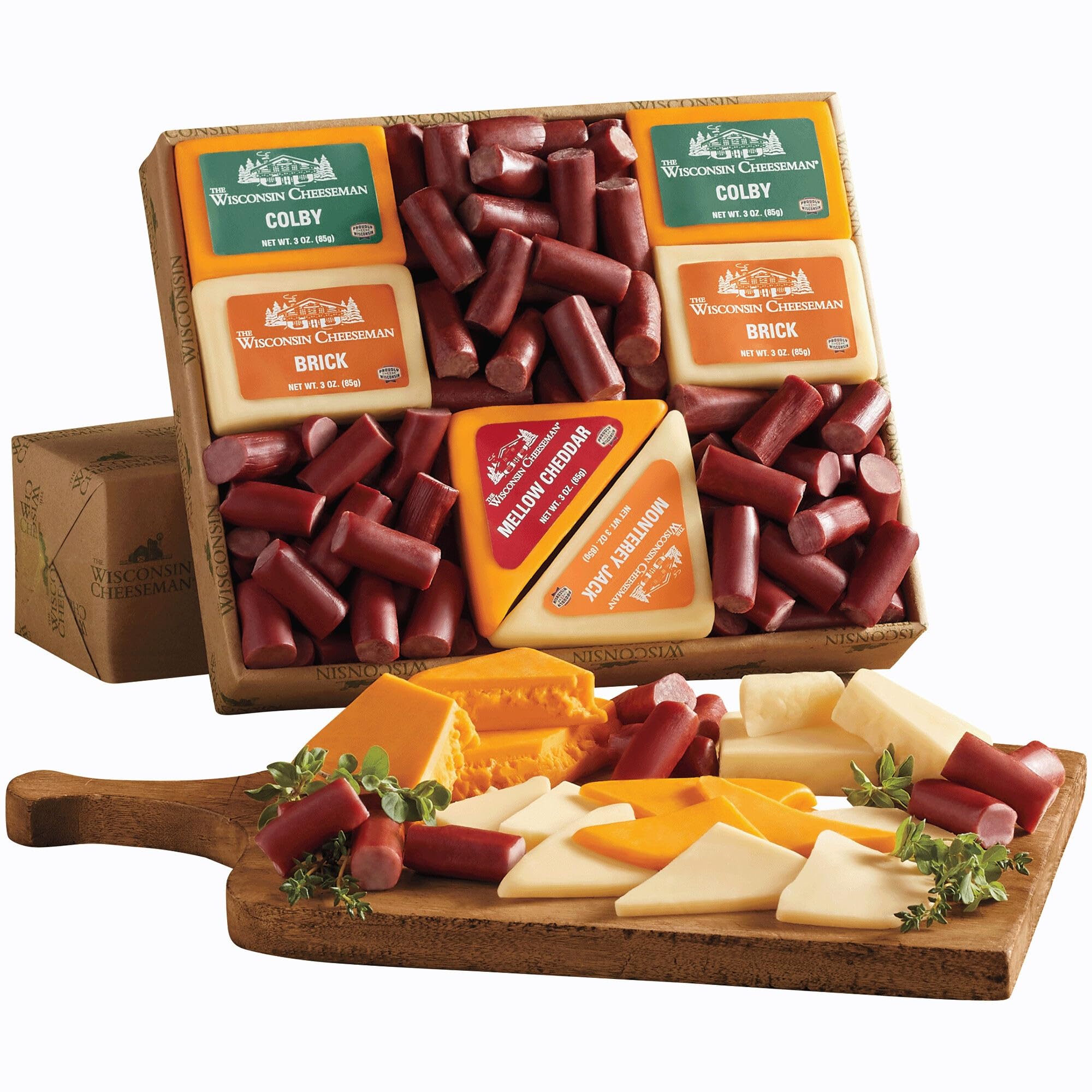 The Big Nibbler from The Wisconsin Cheeseman | Summer Sausage Meats and Cheeses 